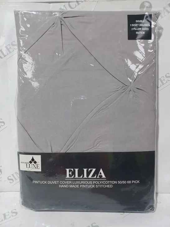 NORTHERN LUXE ELIZA PINTUCK DUVET COVER - DOUBLE SIZE