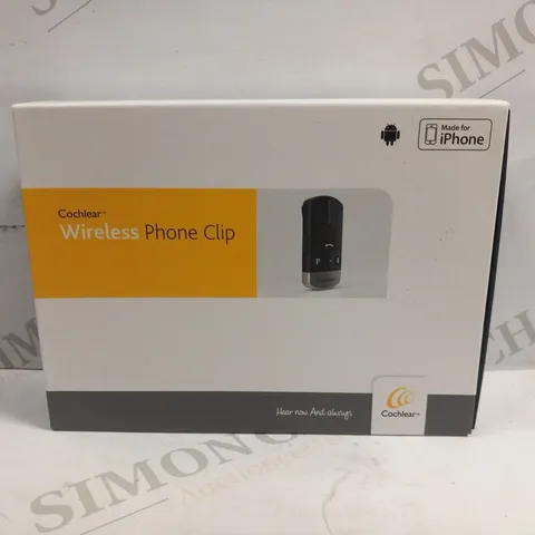 BOXED COCHLEAR WIRELESS PHONE CLIP