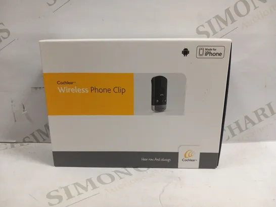 BOXED COCHLEAR WIRELESS PHONE CLIP