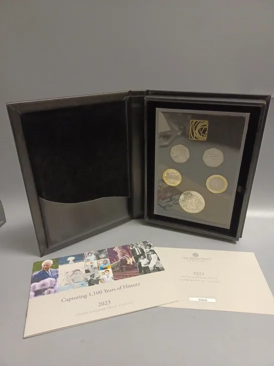 BOXED THE ROYAL MINT 1100 YEARS OF HISTORY 2023 UNITED KINGDOM PROOF COIN SET 
