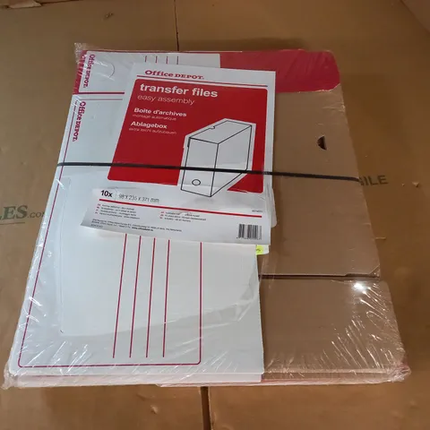 PACK OF 10 OFFICE DEPOT TRANSFER FILES