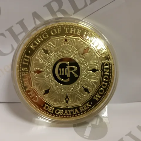 KING CHARLES III GOLD COMMEMORATIVE COIN