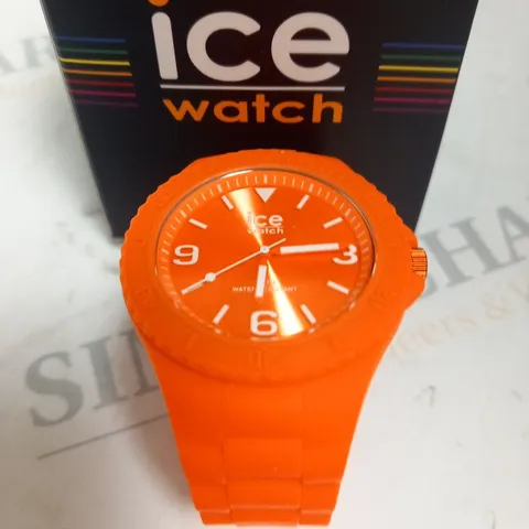 BOXED ICE GENERATION FLASHY ORANGE WRIST WATCH