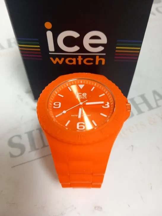 BOXED ICE GENERATION FLASHY ORANGE WRIST WATCH