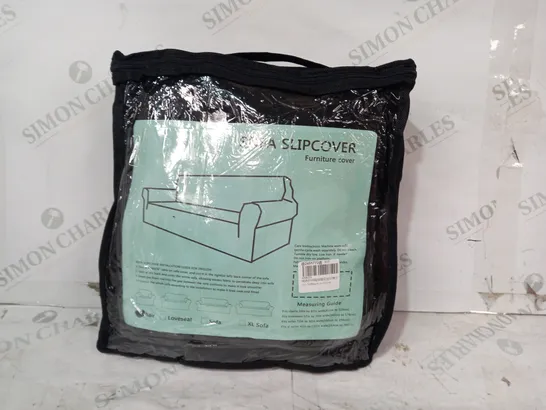 SOFA SLIPCOVER FURNITURE COVER IN BLACK - CHAIR