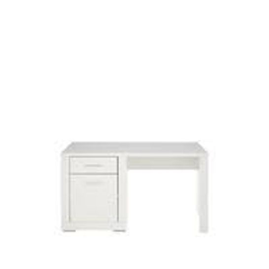 BOXED SNOW DESK DRESSING TABLE WHITE (1 BOX OUT OF 2)