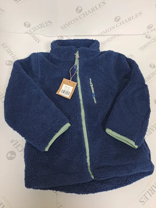 KIDS BODEN FUR JACKET IN BLUE - 4-5YRS