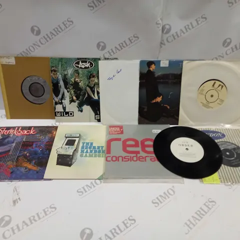 APPROX. 10 X ASSORTED VINYL'S - SMALLER SIZED. ARTISTS VARY 