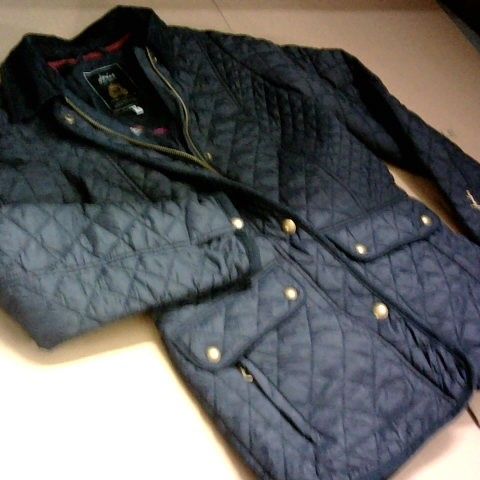 JOULES QUILTED JACKET IN NAVY - UK 10
