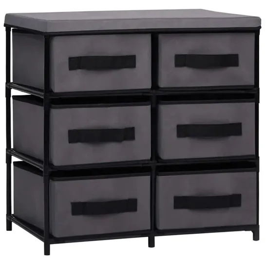 BOXED BARBEAU 6 DRAWER STORAGE DRAWER