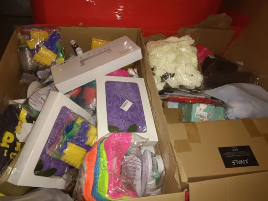 PALLET OF ASSORTED ITEMS TO INCLUDE DOOR HOOKS, KIDS CRAFT PACKS AND ARTIFICIAL FLOWERS 