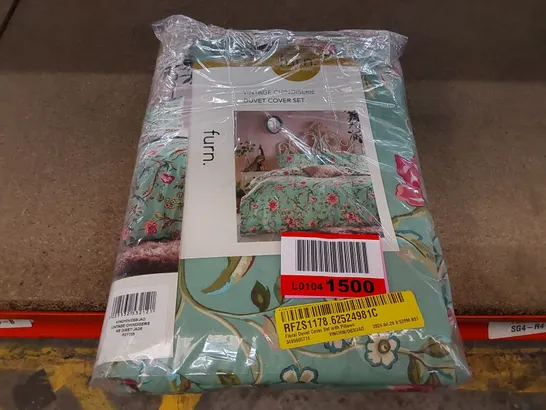 BAGGED FLORAL DUVET COVER WITH 2 PILLOWCASE - KING SIZE (1 ITEM)