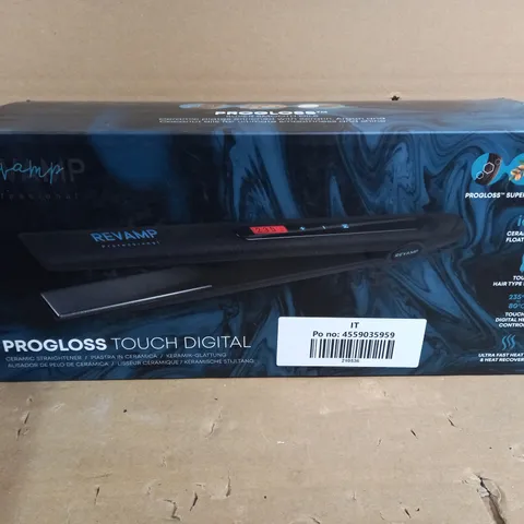 BOXED REVAMP PROLOSS TOUCH DIGITAL STRAIGHTENERS