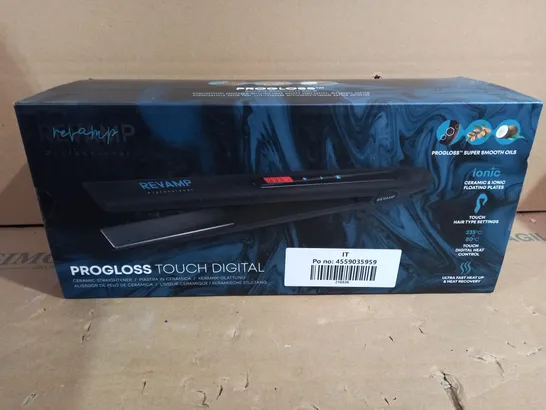 BOXED REVAMP PROLOSS TOUCH DIGITAL STRAIGHTENERS