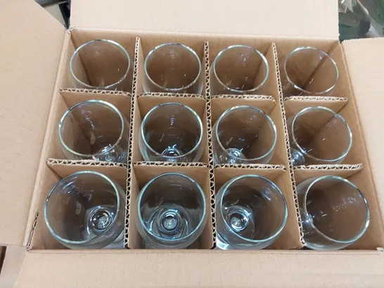 BOXED 12X LIBBEY 251ML TEARDROP WHITE WINE GLASSES (1 BOX)