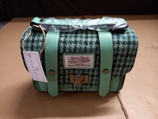 ISLANDER GREEN HARRIS TWEED BAG