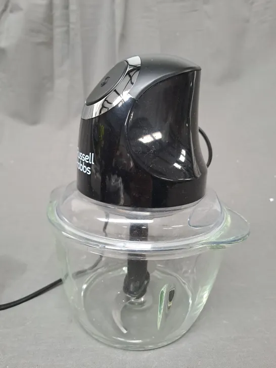 BOXED RUSSELL HOBBS DESIRE MATTE BLACK MINI CHOPPER