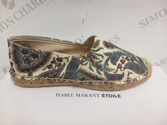 BOXED PAIR OF ISABEL MARANT CANA ESPADRILLES MIDNIGHT SIZE 36