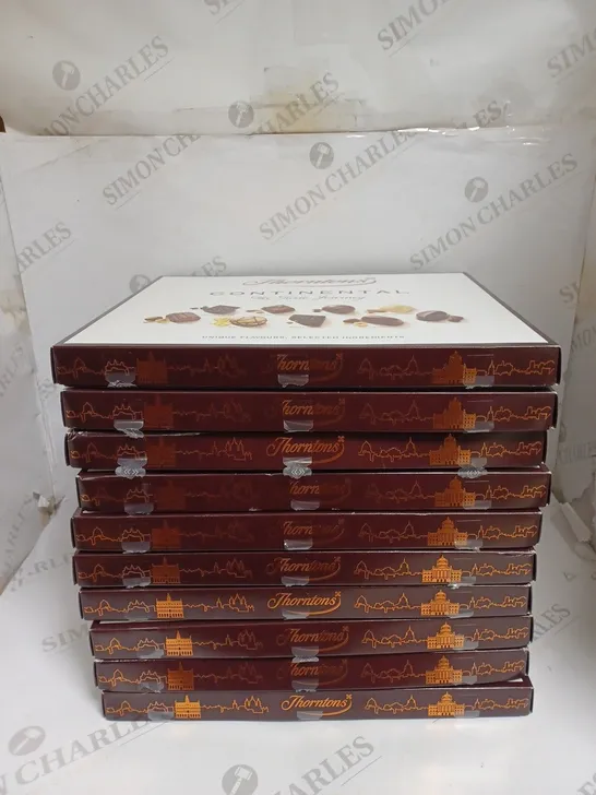 APPROXIMATELY 10 THORNTON'S CONTINENTAL COLLECTION CHOCOLATES (10 X 454G)