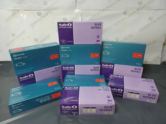 APPROXIMATELY 1000 DISPOSABLE GLOVES IN VARIOUS SIZES