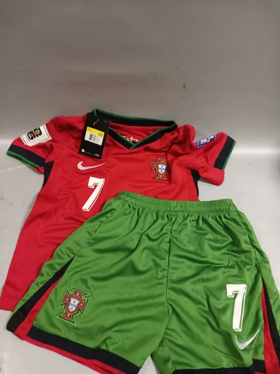 CHILDRENS PORTUGAL NATIONAL TEAM RONALDO FULL JERSEY - 22