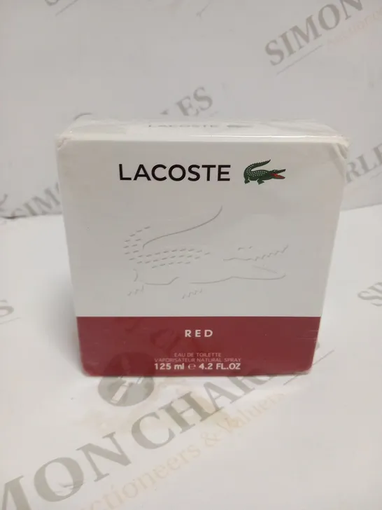 BOXED LACOSTE RED EAU DE TOILETTE 125ML