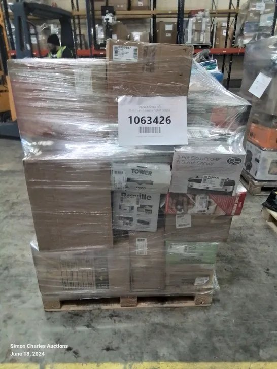 PALLET OF APPROXIMATELY 48 UNPROCESSED RAW RETURN HOUSEHOLD AND ELECTRICAL GOODS TO INCLUDE;