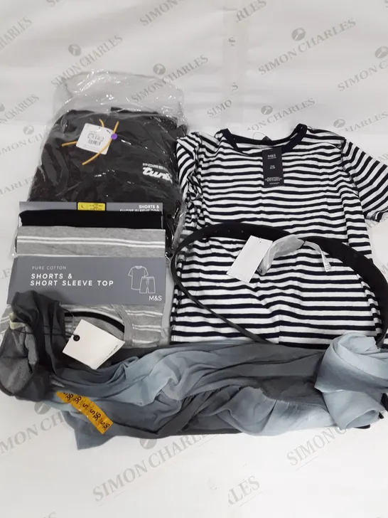 LARGE BOX OF ASSORTED CLOTHING TO INCLUDE PUMA, ZARA AND M&S