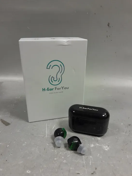 BOXED H-EAR HEARING AIDS 