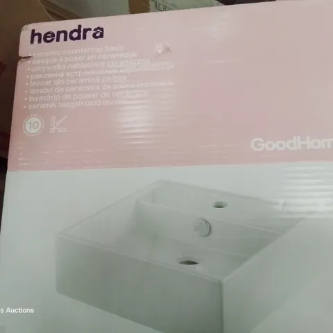 BOXED COOKE & LEWIS HENDRA CERAMIC COUNTER TOP BASIN