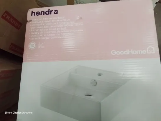 BOXED COOKE & LEWIS HENDRA CERAMIC COUNTER TOP BASIN