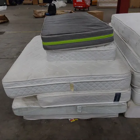 6 X ASSORTED MATTRESSES. SIZES, BRANDS AND CONDITIONS VARY 