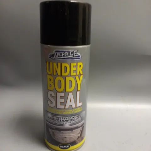 BOXED LOT OF 12 CAR PRIDE UNDER BODY SEAL BLACK SPRAY PAINT 400ML