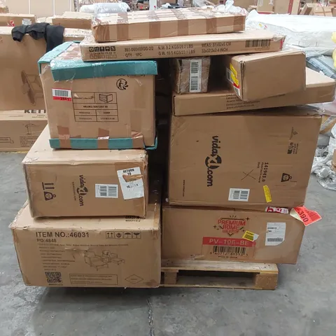 PALLET OF ASSORTED INCOMPLETE GARDEN AND PATIO FURNITURE PARTS 