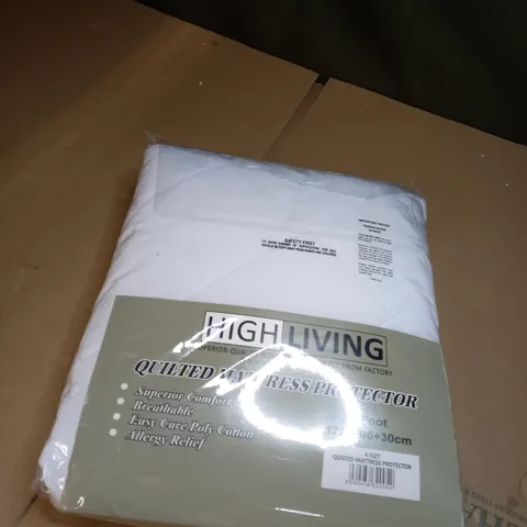 HIGH LIVING QUILTED MATTRESS PROTECTOR 