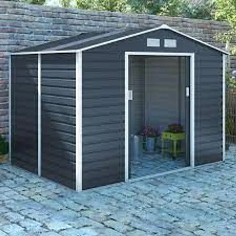 BOXED WINDSOR 10'5" × 9' GREY SHED  (4 BOXES)