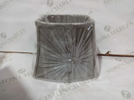 DESIGNER SPARE LAMP SHADE IN GREY WITH JEWELLED EFFECT