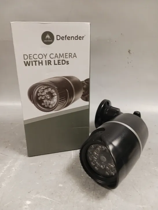 BOXED DEFENDER DECOY CAMERA WITH IR LEDS 