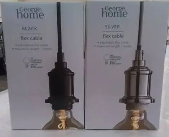 APPROXIMATELY 15 BRAND NEW BOXED HOME FLEX CABLES FOR LIGHTS, COLOURS MAY VARY RRP £10 EACH TOTAL RRP £150