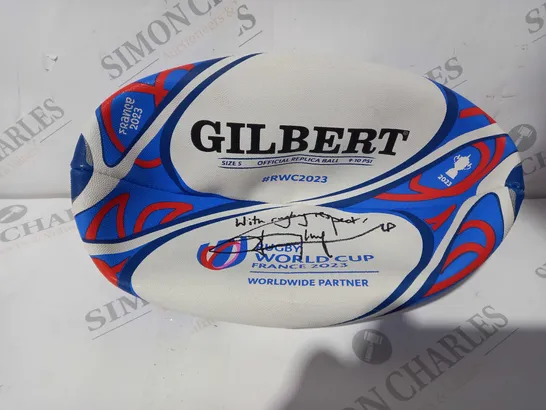 GILBERT RUGBY WORLD CUP 2023 SIGNED BALL - SIGNATURE UNKNOWN