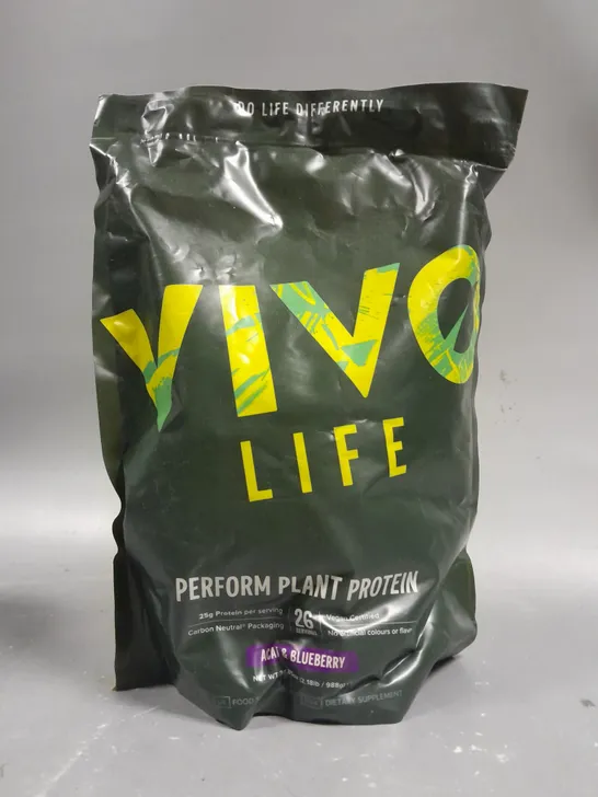 SEALED VIVO LIFE PERFORM PLANT PROTEIN - ACAI & BLUEBERRY - 988G