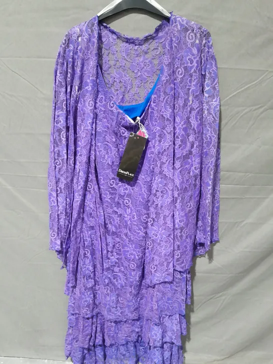 CAPRI BY MON CHERI ROYAL BLUE LACE DRESS AND JACKET - 20W