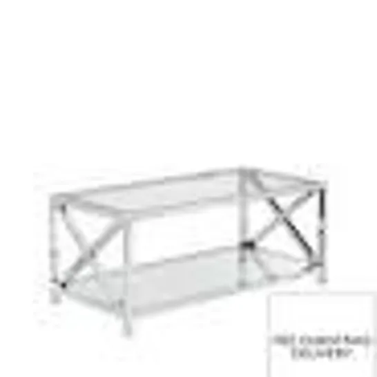 BOXED CHRISTIE CHROME COFFEE TABLE - COLLECTION ONLY RRP £229.99