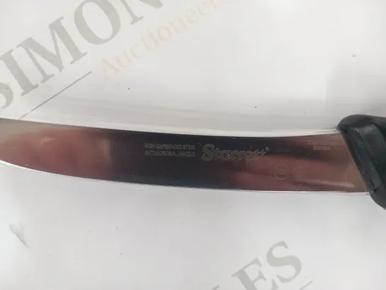 APPROXIMATELY 5 STARRETT BUTCHER KNIFE DEBONING  WITH CURVED NARROW BLADE BKB106-6