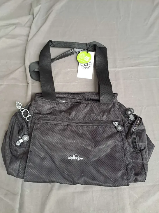 KIPLING ALIZ SHOULDER BAG IN RIPSTOP BLACK 