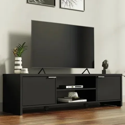 BOXED TV STAND FOR TV'S UP TO 65" BLACK (1 BOX)