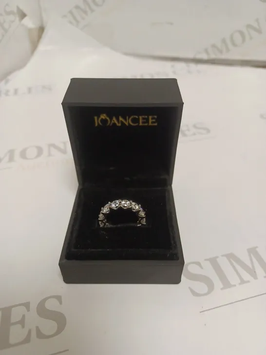 JOANCEE SILVER DIAMOND EFFECT RING 