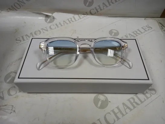 MONCADA CLEAR FRAME WITH GOLD EFFECT GLASSES 