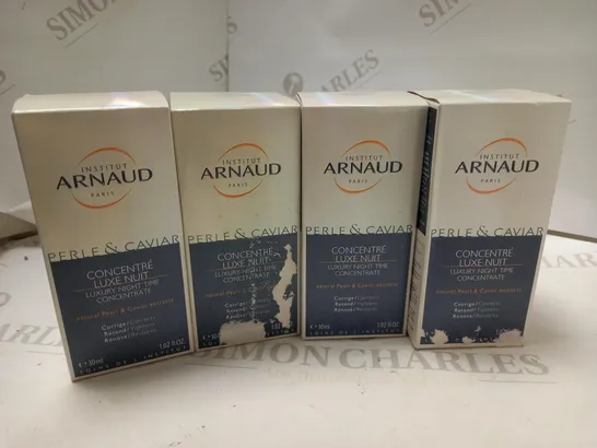 LOT OF 4 INSTITUT ARNAUD PEARL & CAVIAR LUXURY NIGHT TIME CONCENTRATE 1.02OZ.