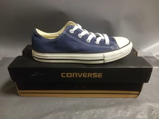 CONVERSE ALL STARS BLUE AND WHITE LACE UP PUMPS SIZE 2.5